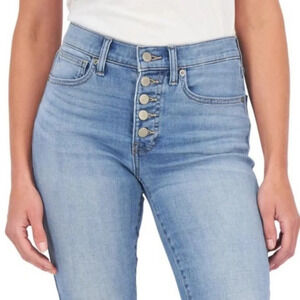 Lucky distressed high rise Bridgette crop in excellent condition​